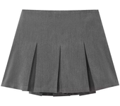 Women Pleats Short Skirts New Fashion Women Shorts Skirt Woman Mid-Waist Mini Skirts Casual Summer Skort