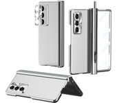 Double Hinge For Samsung Galaxy Z Fold 5 Case Pen Slot Hard Lens Protection Film Screen Cover