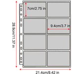 A4 Binder Photocards Holder Kpop Photo Card Page 2/3/4/9/10 Pocket Sleeves PVC Free Photo Album Refills 4x6 10x15 Pocket Sleeves