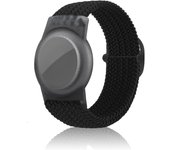 AirTag compatible children's wristband, GPS children's tracker stand woven wristband for Apple Air Tag, upgraded nylon adjustable anti loss AirTag children's and elderly wristband (rainbow)