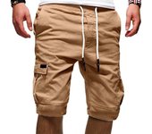 Verano nuevo hombre Casual Multi-Bolsillo hombre quinto pantalon hombre