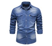 Camisas vaqueras informales para hombre