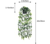 Plastic Material Persian Fern Leaves Vine Design Leaf Grass Texture Hanging Vine Succulent Shape Hanging Style Decorative Vine