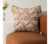Boho Throw pillow case 45x45 Tufted Cotton And Linen Home Decor Pillow Tassel Cushion Covers Fundas De Cojines Household