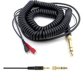For Sennheiser HD650 HD600 HD660 HD660S HD58X HD580 HD565 HD540 HD250 HD525 6.5mm Large Plug 3m Spring Headphone Cable