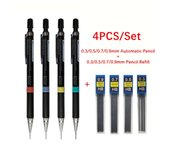 Plastic Mechanical Pencil Creative Low Gravity 0.3/0.5/0.7/0.9mm Automatic Pencil Stationery Movable Pencil Art Painting