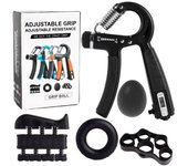 Grip, Forearm Exerciser, Hand Grip Enhancer, Adjustable Resistance 5-60 kg (11-132 lbs), Non-Slip Hand Exerciser, For Musician Athletes - Adjustable Grip Set Hand Trainer Grip Ring Finger Exerciser Combination Fitness Five-piece Set