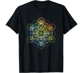 Sacred Geometry Shirt Chakra Colors T-Shirt Men's Tee