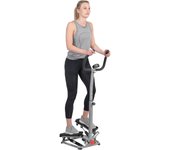 Stepper Giratorio con Manillar para Ejercicios en casa, Equipo Cardiovascular de bajo Impacto para un Entrenamiento Completo, con opción Escalador de Fitness Inteligente