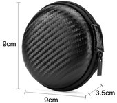 Shockproof Headphones Carrying Case Dust-proof EVA Earphone Storage Bag Lightweight Soft Flannelette Lining Electronic Products