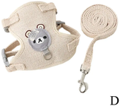 Conjunto de arnés y correa para gato, chaleco ajustable a prueba de Escape para perro, malla transpirable para gato y gatito