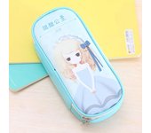 1~6PCS Kawaii Canvas Pencil Case for Boys Cartoon Bear Pencilcase Pen Case Bag Large Capacity Pencil Box Pouch Stationery