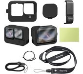 Silicone Protective Case Compatible for Gopro 12/ 11/ Hero 10/Hero 9 Black (Blue), RSX-428