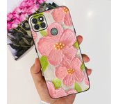 For Motorola Moto G9 Power Case Moto G9 Play Silicone Soft Cover Fashion Flower Painted Matte Case For MotoG9 Power TPU Fundas