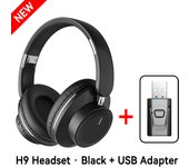 New H9 Bluetooth Headphones Wireless Headphon Hifi Bass Stereo Noise Cancelling Headset With Mic USB Adapter Foldable For TV PC