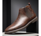 Versátil Retro Chelsea Boots Zapatos de hombre Botas puntiagudas para jóvenes