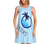 Customized cool C-cup sleeveless women's sun skirt casual bag, suitable for travel beach wear