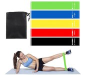 5Pcs/set Resistan Bands with 5 Different Resistan Levels Yoga Bands Home Gym Exercise Fitness Equipment Pilates Training
