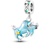 VYZW-Colgante de plata 925 para mujer, 12 signos del zodiaco, dijes de constelación, compatible con Pulsera Original, collar, joyería, regalos de cumpleaños