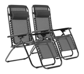 【PACK 2 SILLAS】 Silla plegable gravedad cero tumbona ajustable sillón reclinable con reposacabeza gravedad, medida 165x65x110 peso 6kilos cero para playa, jardín, terraza, patio