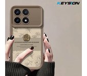 KEYSION Luxury Retro Flower Case for Xiaomi POCO F6 Pro Soft Silicone Shockproof Phone Back Cover for Xiaomi POCO F6 F6 Pro