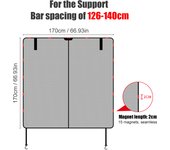 Car Tailgate Mosquito Net Rear Windshield Sunshade Magnetic Trunk Door Shade Anti-Flying Net Ventilation Privacy Protection Mesh
