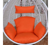 Hanging Swing Egg Chair Cushion Cover Patio Large Round Papasan Pad Detachable Garden Lounger Cushion Cover  (No Filling)