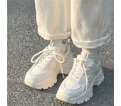 Pequeños Zapatos Blancos Nuevos Deportes Casuales Para Mujer Zapatos Cómodos Con Plataforma Zapatos Individuales