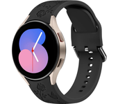 Correa de reloj grabada con flores de 20mm para Samsung Galaxy Watch 6/5/4 40mm/44mm 5Pro 45mm Watch 6 4 Classic 43mm/47mm 42mm/46mm