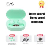 TWS E7S Fone Earphones Headphones for Xiaomi Noise Cancelling Earbuds with Mic Wireless Bluetooth Headset