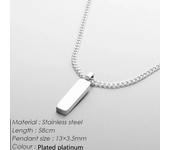 Joyas de acero inoxidable para hombres joyas colgantes de moda collar impermeable e indeleble joyas