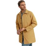 Men's Lightweight Trench Coat Casual Long Sleeve Windbreak Jacket Classic Business Fitted Button Down Jacket