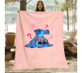 Stitch Cute Cartoon HD Art Print Blanket.Oversized Sofa Soft Blanket Warm Flannel Blankets,bed,picnic,Gift,Living Home Decor
