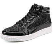 Nuevo otoño e invierno de los hombres nuevos zapatos deportivos casuales cien zapatos deportivos de oro plateado