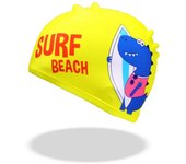 Gorros de natación para niños con estampado de dibujos animados, gorros de natación bonitos para niños y niñas, gorro de natación estampado Universal, accesorios para piscina