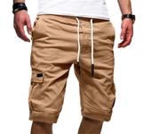 Pantalones cortos deportivos de estilo callejero americano de verano para hombre, pantalones cortos atados, pantalones cortos deportivos informales, pantalones cortos de gimnasio, pantalones Cargo