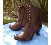Botas Cortas Con Cordones Para Mujer, Botas De Moda Puntiagudas, Temperamento, Botas De Cuero De Tacón Alto, Para Mujer
