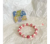 Macaron departamento de color pulsera de cuentas de cerámica temperamento femenino lindo chica cadena de cien accesorios de mano