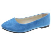 Woman Casual Round Toe Cute ck Mocasines  Church Flats Female Suede  Soft Sole Mom Blue Green Red Shoes