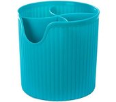 Kitchen Cutlery Holder, Plastic, 2 Pack (White + Green)