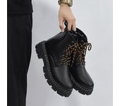 Botas Martin botas de cuero de caña alta botas retro de estilo Hong Kong de moda botas de hombre
