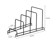 Minimalism Multi Layer Iron Art Rack Shelf Rust-Free Metal Kitchen Organizer Rack Multifunctional Pot Cover Rack Bowl Dish