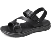 Sandalias De Verano Para Hombre, Zapatillas Deportivas Informales Para Exteriores, Zapatos Romanos Transpirables Antideslizantes De Cuero PU, Chanclas De Playa, Calzado Para Jardín