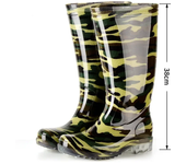 Botas De Lluvia De Tubo Medio Para Hombre Botas De Agua Nuevo Material Zapatos De Goma Zapatos De Trabajo