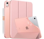 MoKo Case for New iPad 10th Generation Case 2022,iPad 10.9 Case with Soft TPU Translucent Frosted Back Cover, Slim Shell Stand
