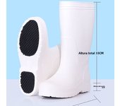 EVA Espuma Botas De Lluvia Alto Impermeable Antideslizante Agua Zapatos Ligeros Zapatos De Trabajo Invierno Algodón Sanitario Resistente A Ácidos Y Álcalis