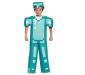 My World Minecraft Diamond Armor Series Cosplay Game Character Performance Costume