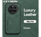 KEYSION Luxury Retro Leather Case for Realme 12 Pro+ 5G Soft Silicone+PC Shockproof Phone Back Cover for OPPO Realme 12+ 5G