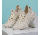 Zapatillas transpirables para correr para mujer, zapatillas deportivas ligeras antideslizantes para mujer, zapatillas suaves para exteriores con cordones, tenis de moda