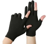 Protection Sun Protection Outdoor Cycling Solid Color Men Nylon Gloves Show Two Fingers Touch Screen Gloves Anti-skid Mittens